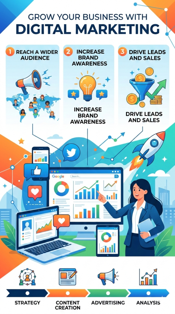 Digital Marketing: A Powerful Way to Grow Your Business Online with SEO Expert Wayanad